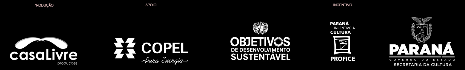 Logos de apoio e patrocínio do Festival Boitatá